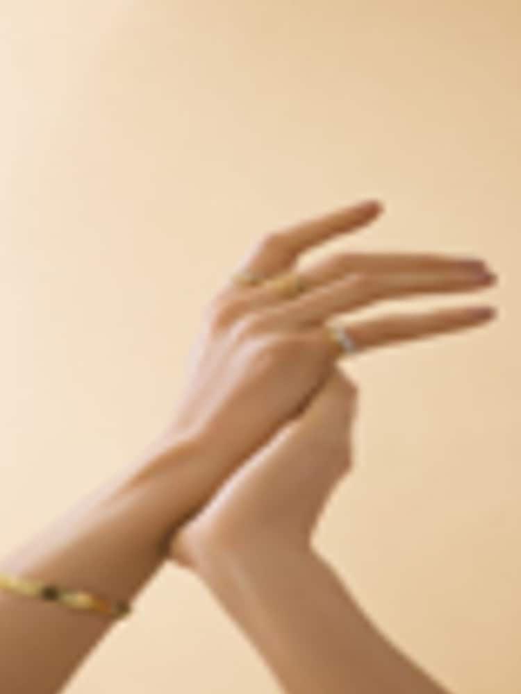 Orelia London Gold Plated Organic Molten Bangle - Image 2 of 2