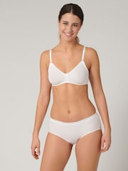 Sloggi Basic+ Maxi White Briefs 3 Pack - Image 3 of 6