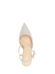 Dune London Silver Compliments Court Shoes - Image 5 of 5