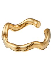 Orelia London 18K Gold Organic Wave Single Ear Cuff - Image 1 of 3