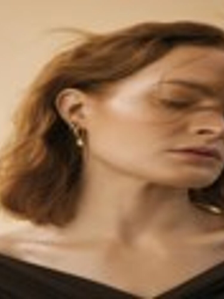 Orelia London 18K Gold Organic Wave Single Ear Cuff - Image 2 of 3