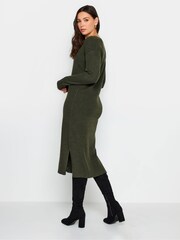Olivno zelena - Dolga rebrasta jopica Long Tall Sally - Slika 2 iz 6