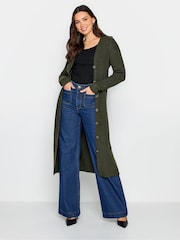 Olivno zelena - Dolga rebrasta jopica Long Tall Sally - Slika 3 iz 6