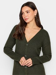 Olivno zelena - Dolga rebrasta jopica Long Tall Sally - Slika 4 iz 6