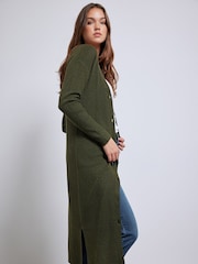 Olivno zelena - Dolga rebrasta jopica Long Tall Sally - Slika 5 iz 6