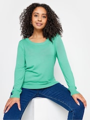 M&Co Green Petite Crew Neck Jumper - Image 1 of 4