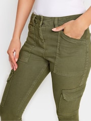 PixieGirl Petite Green Pocket Detail Cargo Skinny Jeans - Image 4 of 4
