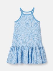 Joules Skipwell Blue Cotton Sleeveless Dress - Image 1 of 5