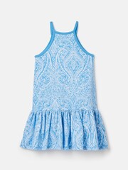 Joules Skipwell Blue Cotton Sleeveless Dress - Image 2 of 5
