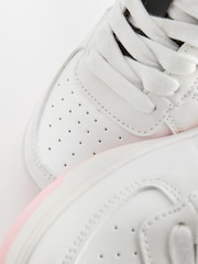 Pink Mono Retro High Top Trainers - Image 5 of 7