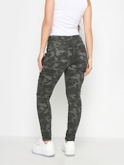 PixieGirl Petite Grey Pocket Detail Cargo Skinny Jeans - Image 3 of 4