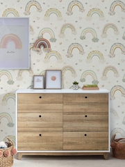 Pastel Ditsy Rainbow 10M Wallpaper - Image 1 of 4
