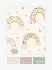 Pastel Ditsy Rainbow 10M Wallpaper - Image 3 of 4