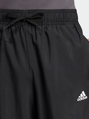 adidas Black Woven Joggers - Image 4 of 10