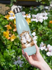 Wrendale Blue Foxes Water Bottle 500ml - Image 1 of 4