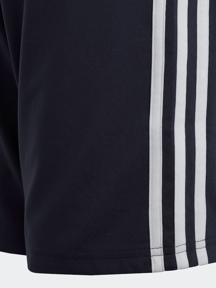 adidas Navy Essentials 3-Stripes Woven Shorts - Image 7 of 7 adidas Navy Essentials 3-Stripes Woven Shorts - Image 7 of 7