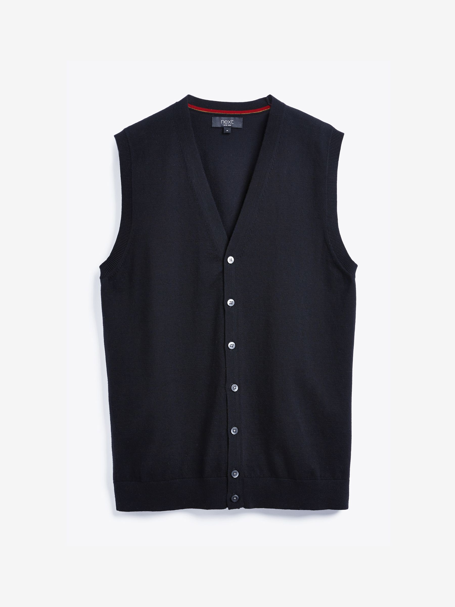 Navy blue sleeveless cardigan best sale