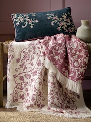 Historic Royal Palaces Antique Rose Pink Tudor Trail Throw - Image 1 of 4