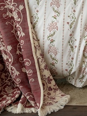 Historic Royal Palaces Antique Rose Pink Tudor Trail Throw - Image 3 of 4