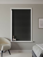 Black Solstice Made to Measure Blackout Roller Blind - Image 2 of 6