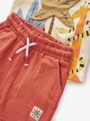 Cream Jungle Appliqué T-Shirt And Shorts Set (3mths-7yrs) - Image 6 of 6