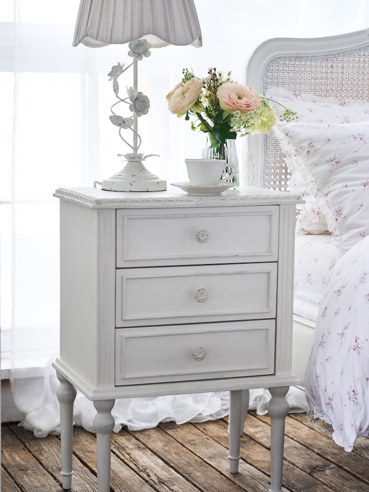 Shabby Chic by Rachel Ashwell® White Juni Bedside Table - Image 1 of 6