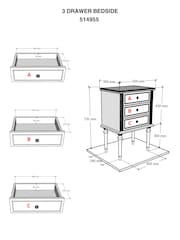 Shabby Chic by Rachel Ashwell® White Juni Bedside Table - Image 4 of 6