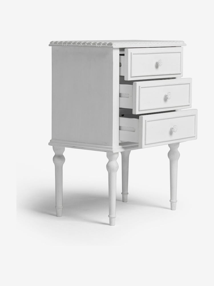Shabby Chic by Rachel Ashwell® White Juni Bedside Table - Image 6 of 6
