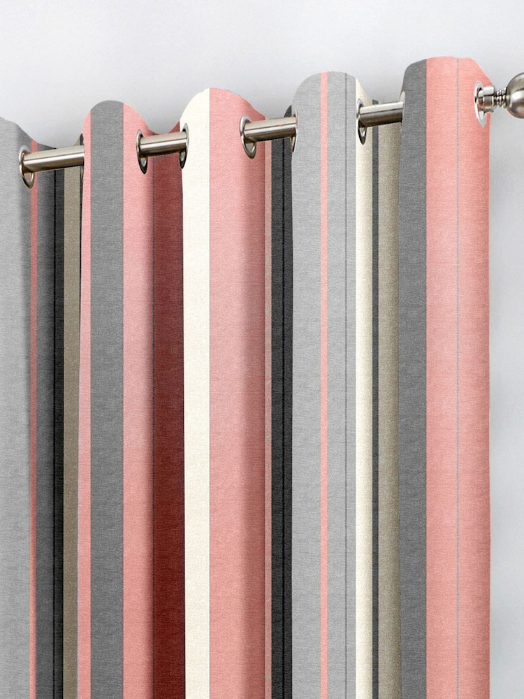 Fusion Pink Whitworth Eyelet 100% Cotton Curtains - Image 2 of 3
