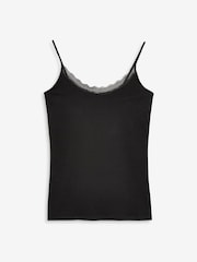 Black/White Lace Trim Vests 2 Pack - Image 2 of 3