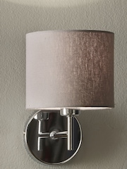 Pacific Silver Metal Straight Arm Wall Light - Image 1 of 4