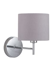 Pacific Silver Metal Straight Arm Wall Light - Image 4 of 4