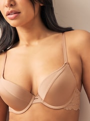 Weiß/Praline, Nude - Glättende T-Shirt-BHs, 2er-Pack, A–E - Bild 5 von 8