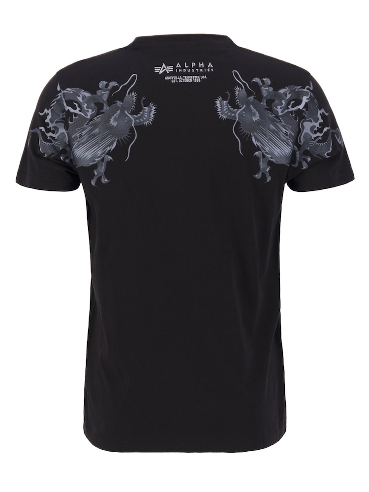 Alpha Industries 100% Cotton Dragon EMB T-Shirt - Image 2 of 3