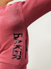 أحمر عنابي - طقم سترة وبنطلون رياضي (0-6سنوات) طباعة أحرف Baker by Ted Baker - Image 5 of 11
