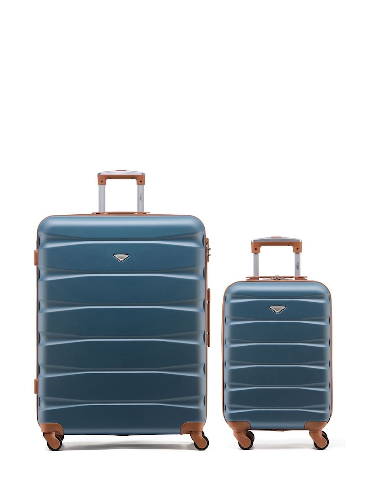 Set Of 2 Large Check-In & Small Carry-On Hardcase Travel Suitcase - Image 1 of 4