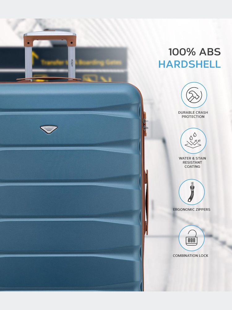 Set Of 2 Large Check-In & Small Carry-On Hardcase Travel Suitcase - Image 4 of 4