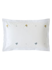 Historic Royal Palaces Set of 2 Multi White Royal Embroidery 200 Thread Count Pillowcases - Image 3 of 4