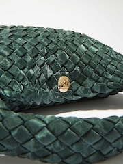 Зелений - Dune London Dinky deliberate Mini Woven Slouch Bag - Image 3 of 4