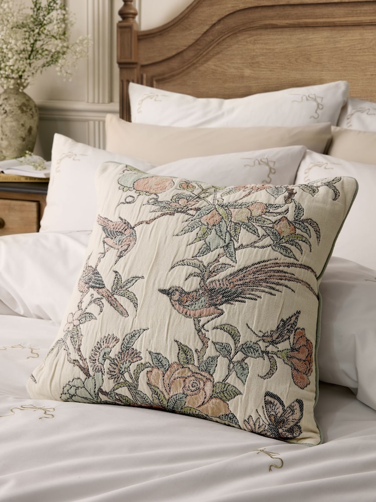 Historic Royal Palaces Multi Hampton Jaquard Polyester Filled Cushion - Image 1 of 3 Historic Royal Palaces Multi Hampton Jaquard Polyester Filled Cushion - Image 1 of 3