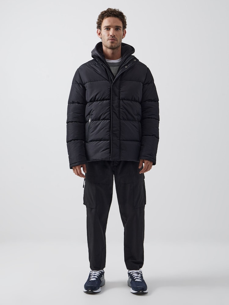 French Connection Black Row Fleece Jacket - Image 2 of 5