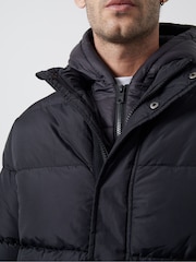 French Connection Black Row Fleece Jacket - Image 4 of 5