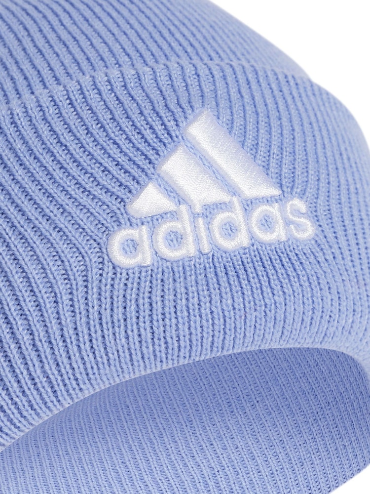 adidas Blue Logo Cuf Beanie - Image 3 of 4