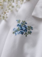 Historic Royal Palaces Multi White Royal Embroidery 200 Thread Count Duvet Cover and Pillowcase Set - Image 2 of 5