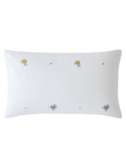 Historic Royal Palaces Multi White Royal Embroidery 200 Thread Count Duvet Cover and Pillowcase Set - Image 5 of 5
