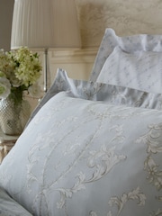 Historic Royal Palaces Set of 2 Porcelain Blue Tijou 250 Thread Count Pillowcases - Image 1 of 5