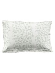 Historic Royal Palaces Set of 2 Sage Green Tudor Trail 250 Thread Count Pillowcases - Image 3 of 3