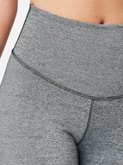 Grey Next Active Sports High Waisted Cropped Sculpting Leggings - Image 3 of 6