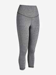 Grey Next Active Sports High Waisted Cropped Sculpting Leggings - Image 5 of 6