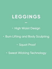 Grey Next Active Sports High Waisted Cropped Sculpting Leggings - Image 6 of 6
